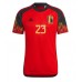 Günstige Belgien Michy Batshuayi #23 Heim Fussballtrikot WM 2022 Kurzarm